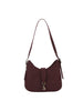 Front Strap Soft Hobo Shoulder Bag