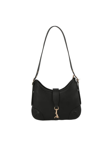 Classic Clip Front Crescent Shoulder Bag