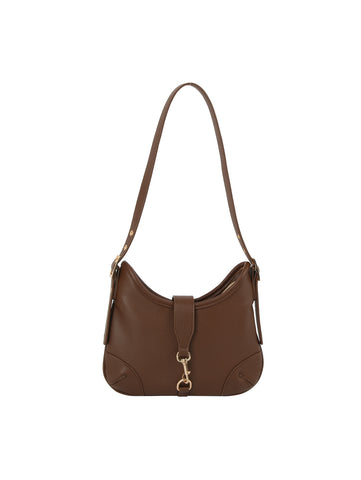 Classic Clip Front Crescent Shoulder Bag