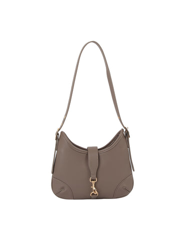 Classic Clip Front Crescent Shoulder Bag