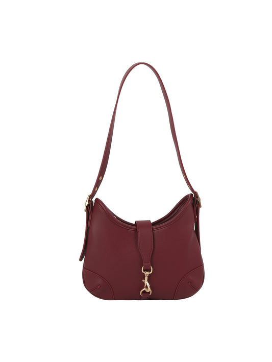 Classic Clip Front Crescent Shoulder Bag