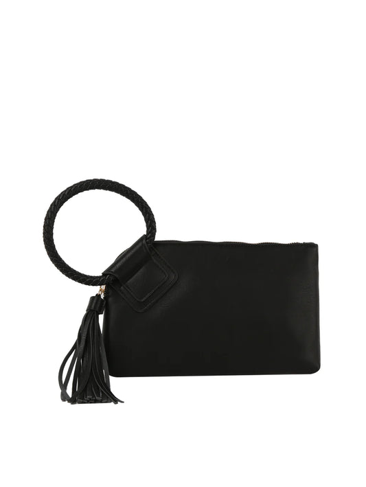 Tassel Accented Wristlet Clutch