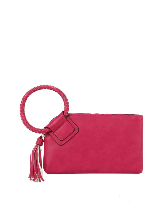 Tassel Accented Wristlet Clutch