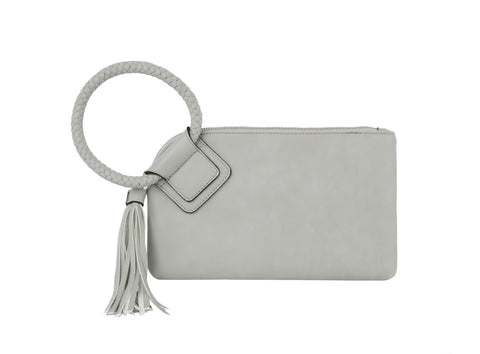 Braided Handle Wristlet Clutch