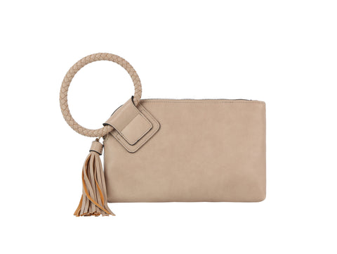 Tassel Accented Wristlet Clutch