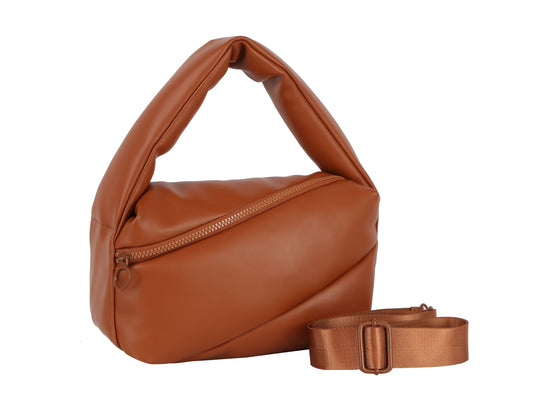 Asymetrical Zip Hobo Handbag