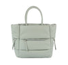 Puffer Style Multi Pocket Tote Handbag