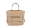 Puffer Style Multi Pocket Tote Handbag