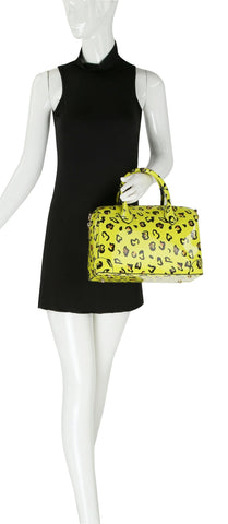 Leopard Art Print Satchel Handbag Set