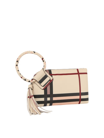 Woven Charm Clutch