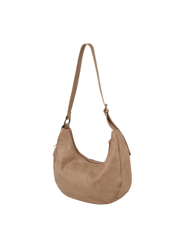 Woven Accent Classic Hobo Handbag