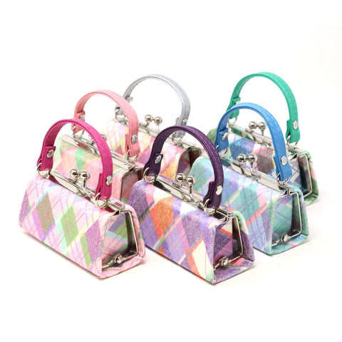 Large Argyle Print Lipstick Case Assorted Set