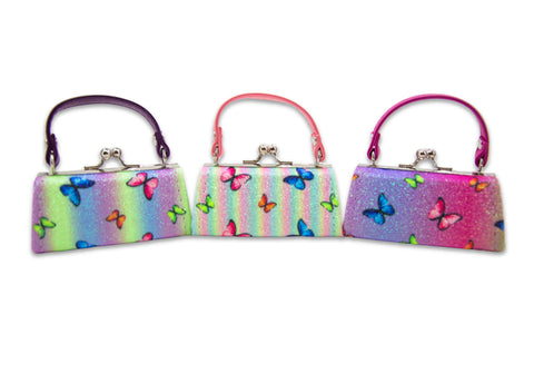 Sparkling Butterfly Print Lipstick Case Assorted Set