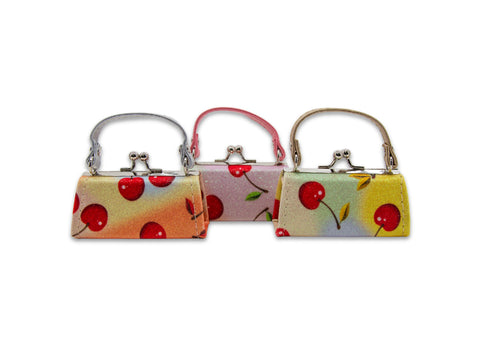 Sparkling Cherry Print Lipstick Case Assorted Set