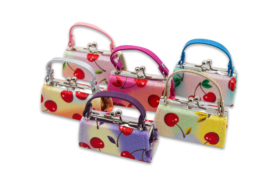 Sparkling Cherry Print Lipstick Case Assorted Set