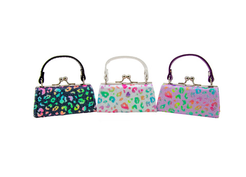 Sparkling Leopard Design Lipstick Case Assorted Set