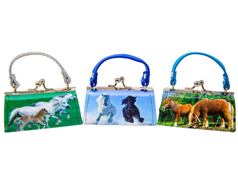 Horse Design Lipstick Case Assorted Set