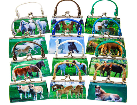 Horse Design Lipstick Case Assorted Set