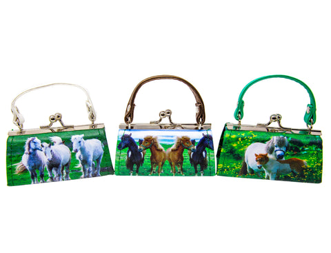 Horse Design Lipstick Case Assorted Set