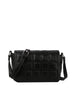 Quilted Design Front Flap Shoulder Bag