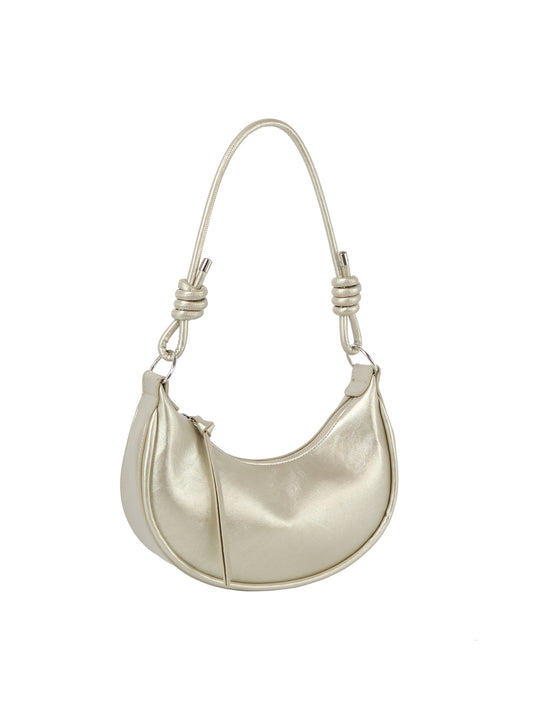 Accented Strap Hobo Handbag