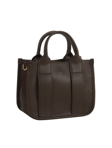 Daily Soft Leather Mini Tote Crossbody