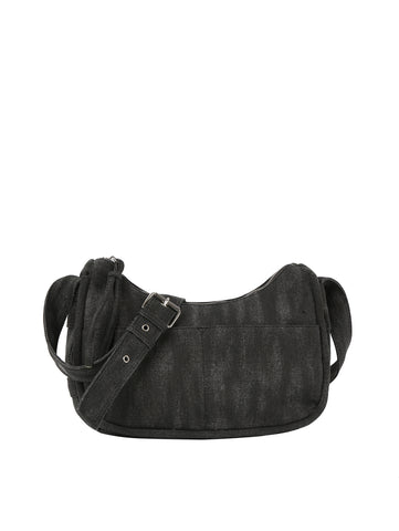 Front Pocket Denim Shoulder Bag