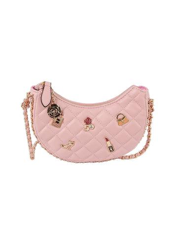 Embellished Quilted Crossbody Bag