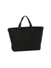 Gathered Embossed Tote Handbag