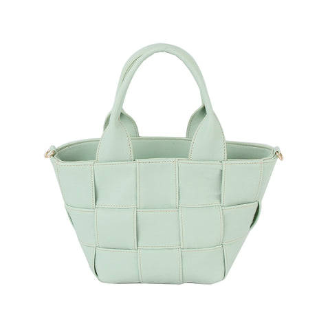 Woven Design Bucket Tote