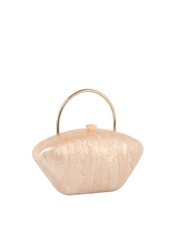 Pearl Marble Evening Clutch