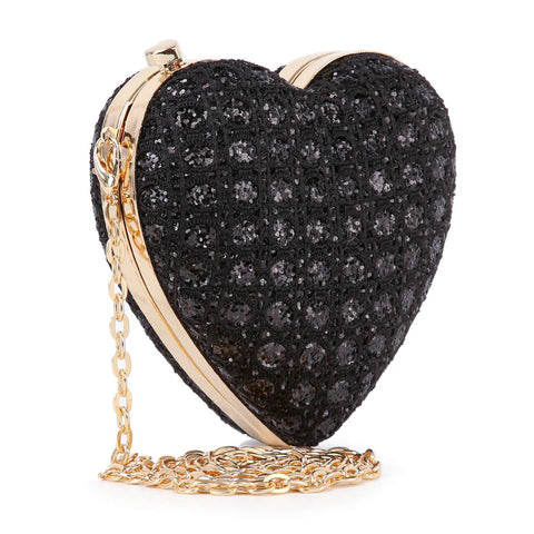 Sparkling Heart Evening Bag