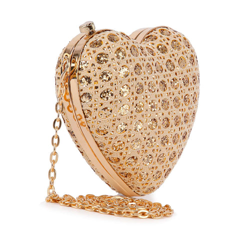 Sparkling Heart Evening Bag