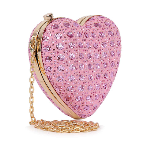 Sparkling Heart Evening Bag