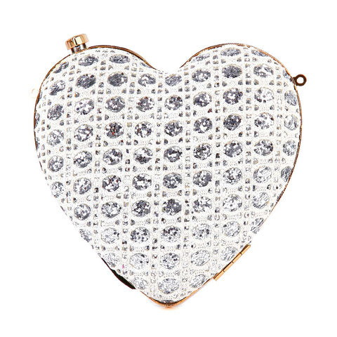 Sparkling Heart Evening Bag