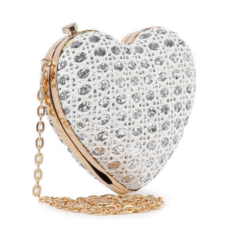 Sparkling Heart Evening Bag