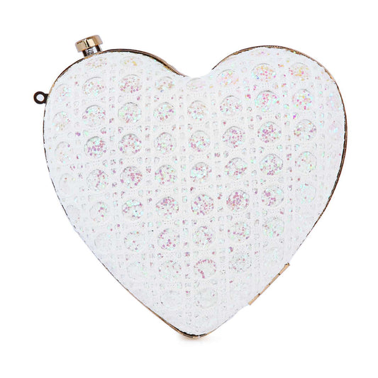 Sparkling Heart Evening Bag