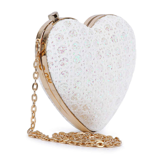 Sparkling Heart Evening Bag