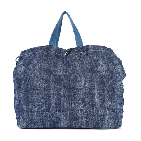 Distressed Denim Stars Oversized Handbag