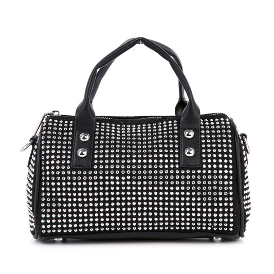 Dazzling Rhinestone Petite Satchel Handbag