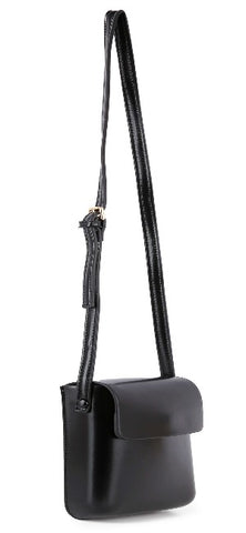 Classic Front Flap Cell Phone Crossbody Bag