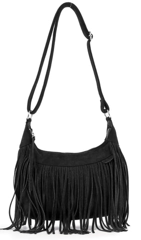 Fringed Classic Shoulder Bag