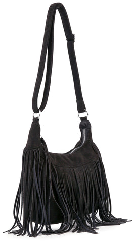 Fringed Classic Shoulder Bag