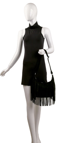 Fringed Classic Shoulder Bag