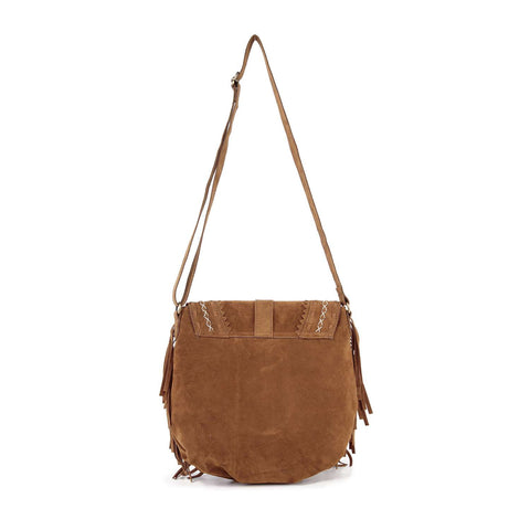 Front Flap Fringe Shoulder Bag