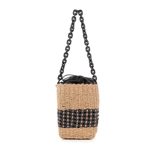 Straw Design Bucket Bag