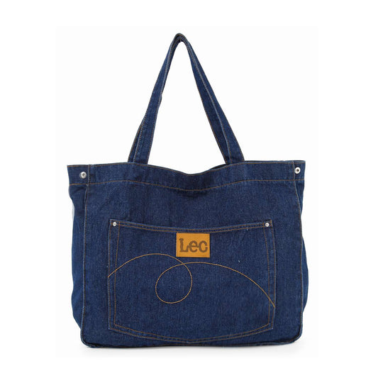 Front Pocket Large Denim Tote