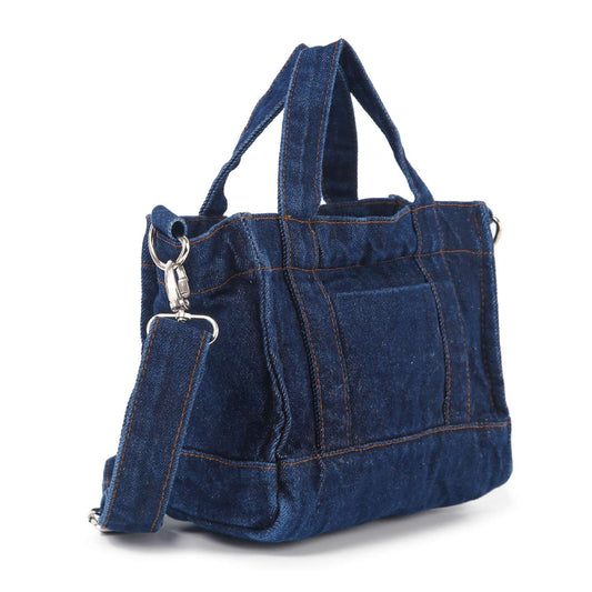 Front Pocket Denim Tote