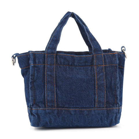 Front Pocket Denim Tote