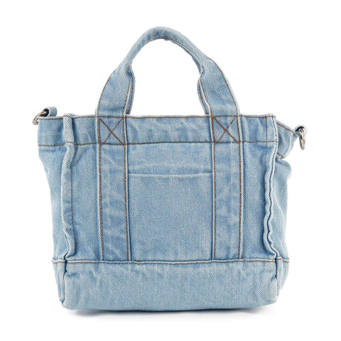 Front Pocket Denim Tote